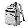 thumbnail image 2 of Sunflower White Pattern Cute School Backpack Bag for School with Padded Back and Adjustable Shoulder Straps 15.25"x11.5"x5.25", 2 of 5