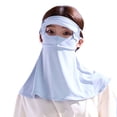 thumbnail image 2 of YAOBAMM Cycling Headgear Summer Sunscreen Face Hood Cool Touch Breathable Face protective Solid Color Full Protection Outdoor Lace Up Neck Protection, 2 of 6