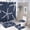 style-93, variant on 4 Pcs Shower Curtain Set Shower Curtain And Rugs Shower Curtain Set Starfish, Blue And Yellow Waterproof Fabric Bath Curtain Beach Ocean Coastal Starfish for Bathroom Decor Set