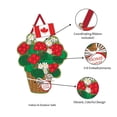 thumbnail image 5 of Evergreen Door Decor Canadian Patriotic Basket of Flowers Burlap Door Decor, 18.5'' x 15.75'' inches, 5 of 5