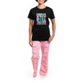 thumbnail image 4 of CafePress - Couples Who Roll Together, Stay Together V Pajamas - Women's Short Sleeve Print T-Shirt and Pants Dark Cotton Pajama Set, 4 of 7