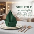 thumbnail image 5 of Unique Bargains 12Pcs  Washable Reusable Party Cloth Napkins Dark Green 17x17inch, 5 of 6