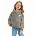 thumbnail image 2 of Spazoro Toddler Girls Loose Sweatshirts Hoodie, Warm Long Sleeve Comfy Cute Casual Soft Pullover for Kids Girls Gray Size 9 T, 2 of 7