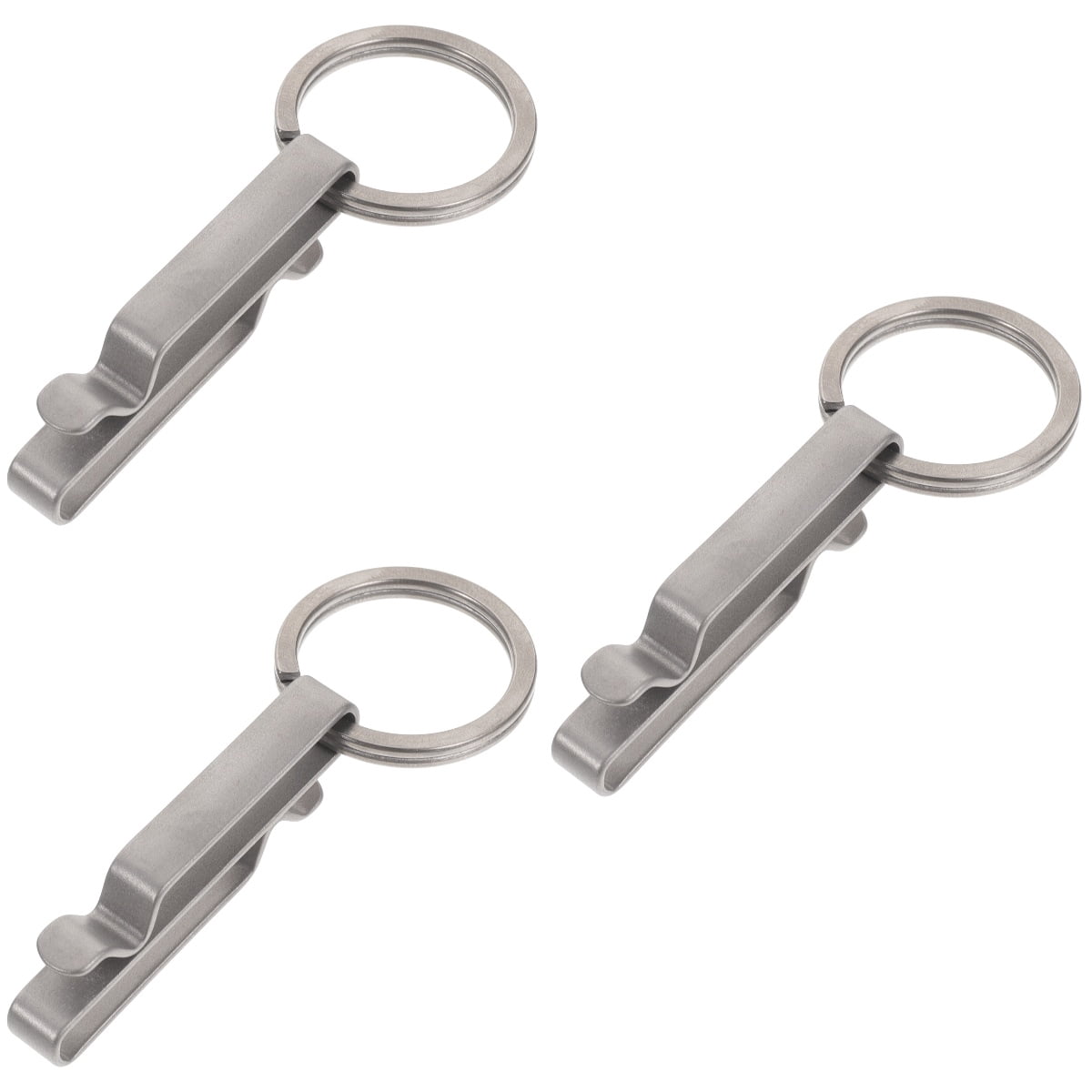 Worgeous 3pcs Key Ring Clip Titanium Carabiner Clip Key Chain Heavy Duty Belt Accessory