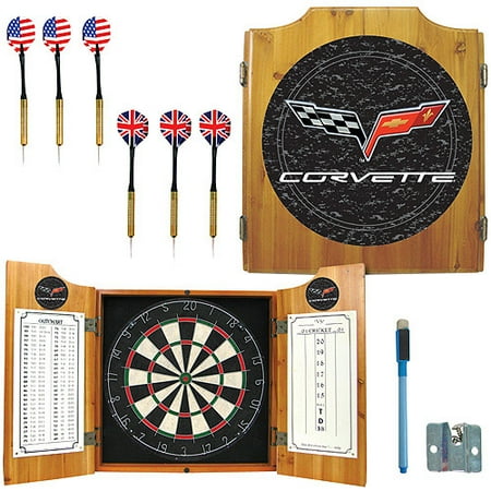 Corvette Model C6 Dart Cabinet with board and darts