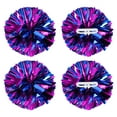 thumbnail image 1 of Pompones metálicos de Uxcell para animación, con anillos de mango, ideales para deportes de equipo, danza y animación en fucsia y azul, 1 of 1