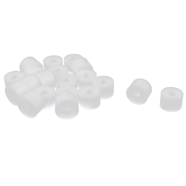 20 Pcs 15x10x5mm Arandela de Separación Plástica Aislante Métrica Anillo de Sello Beige