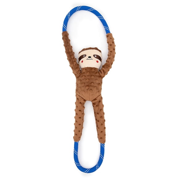 Juguete de Cuerda para Perros ZippyPaws RopeTugz Perezoso Chirriante
