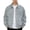 Gray, variant on Men's Vintage Washed Textured Lapel Collar Jacket Loose Snap Zip Pocket Elastic Cuff Fall Winter Outer Coat Black M