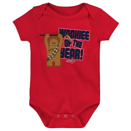 

Infant Red Washington Capitals Star Wars Wookie of the Year Bodysuit