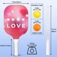 thumbnail image 4 of Pickleball Paddles Set Of 2, Fiberglass Surface, Love Romantic Valentine Print, 4 Balls & Bag, 4 of 5