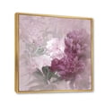 thumbnail image 3 of Designart 'Ancient Pink and Purple Flowers II' Traditional Framed Canvas Wall Art Print, 3 of 5