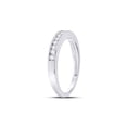 thumbnail image 2 of 1/4 Carat (Ctw G-H, I1-I2) Diamond Wedding Band Ring in 14K White Gold for Women, 2 of 5