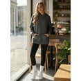 thumbnail image 5 of OALUXE Hoodies for Women Long Sleeve Shirts Pullover Sweatshirts Casual Fall Tunic Tops with Pocket, 5 of 7