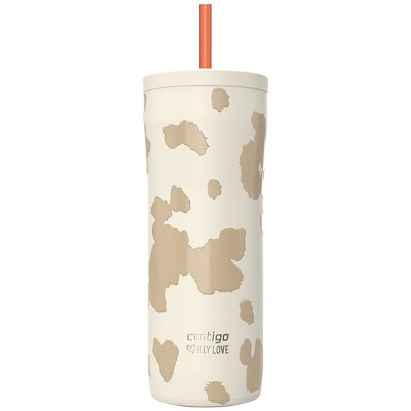 Contigo Streeterville 2.0 Insulated Stainless Steel Tumbler with Straw, 24oz, Oatmilk