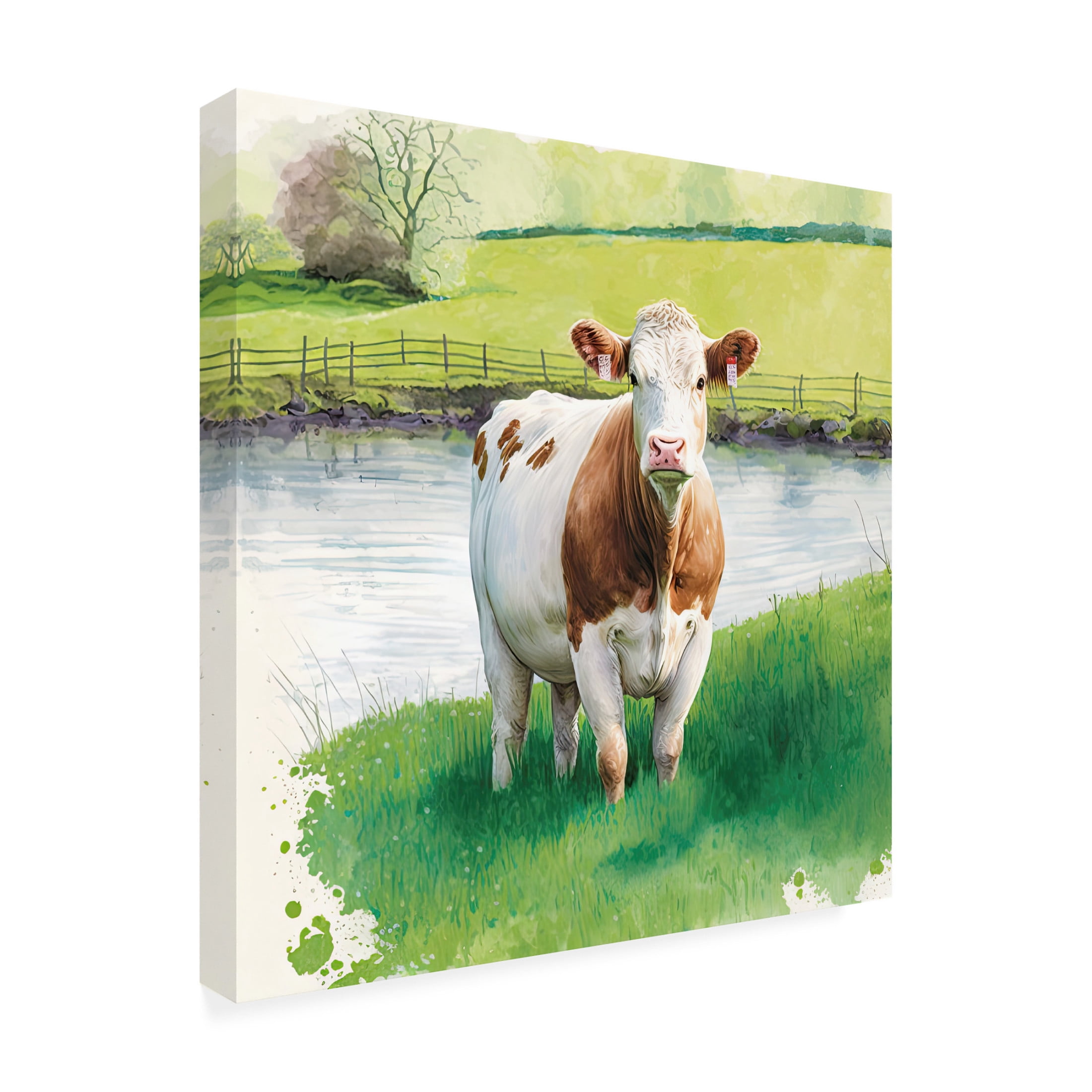 Canvas Wall Art - The Golden Valley 'First Day Out' Wall Art for Living Room, Bedroom, or Office Décor by Trademark Fine Art - 24 x 24 Inches