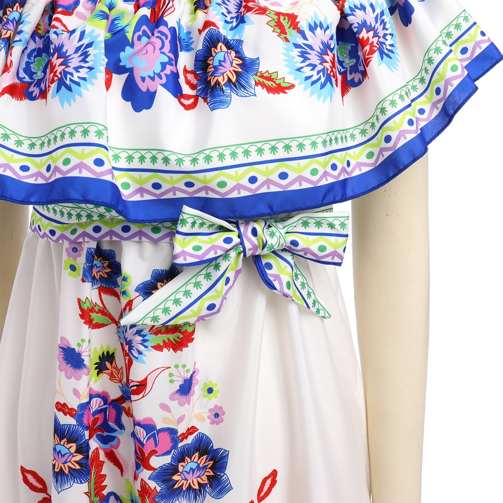 mamanuca floral off the shoulder maxi dress Multi Off Shoulder Printed Maxi Dress X30144