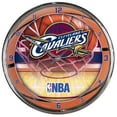 thumbnail image 1 of Cleveland Cavaliers Round Chrome Wall Clock, 1 of 1