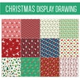 thumbnail image 6 of Christmas Wrapping Paper Sheets 24-Pack, 12 Designs Recyclable Gift Wrap, 27.5x19.7 Inch Flat Sheets for Xmas Gifts, Snowman Reindeer Tree Patterns, Eco-Friendly Holiday Paper, 6 of 6