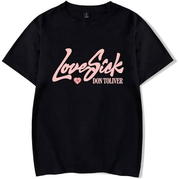 Don Toliver T-shirt Love Sick Album Merch Women Men Summer Classic Crewneck Short Sleeve Tee