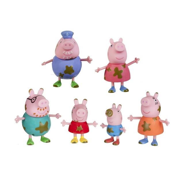 Peppa Pig Family 6 Pack Assortment (Styles May Vary) - Walmart.com ...