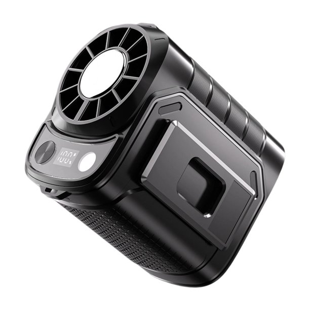 Ventilador de cintura portátil, recargable, cómodo, ligero, con pantalla digital. Con función de hielo