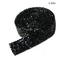 thumbnail image 4 of Matsuzay Bling Stickers Fix Decor Beads Adhesivo de fusión en caliente Diseño autoadhesivo Tira de taladro para adorno de automóvil Negro 1 1.5 cm de Type3 NO3 Matsuzay HA059789-31, 4 of 6