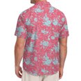 thumbnail image 6 of GIRUNS Men's Hawaiian Beach Short Sleeve Button Down Shirt Tropical Cuban Collar Casual Shirt, 6 of 7