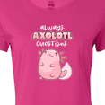 thumbnail image 4 of Inktastic Always Axolotl Questions Cute Curious Axolotl Women's T-Shirt, 4 of 5