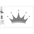 thumbnail image 2 of Sticker - Decal - JDM - Die cut - Crown Decal Car Window Laptop - silver - 149mm x86mm, 2 of 2