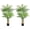 Gold, variant on QinaQin Triple Golden Cane Palm 4Ft Tall Artificial Tropical Palm Tree. UV Resistant Fake Plant in Pot for Indoor/Outdoor Use Big House Living Room Patio Office Home Decor (Set of 2)