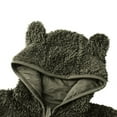 thumbnail image 2 of BLVB Newborn Baby Winter Snowsuit Fleece Warm Jumpsuit Romper Heart Print Hooded Clothes for Infant Girls Boys, 2 of 4