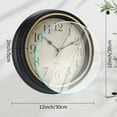 thumbnail image 5 of Unique Bargains Battery Operated Non Ticking Wall Clock Brown, 5 of 6