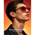 thumbnail image 2 of Gafas bloqueadoras de luz azul marco cuadrado gafas para computadora uso diario, 2 of 8