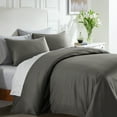 thumbnail image 1 of California Design Den Duvet Cover - 400 Thread Count 100% Cotton, 3 Piece Sateen Weave Bedding Set, Soft Luxury Comforter Cover and Two Pillow Shams, with Button Closure and Corner Ties, 1 of 9