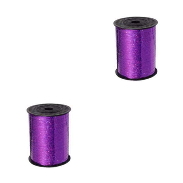 VONKY Plastic Decoration Ribbon And Durable Stunning Crafts And Gifts Environmentally Friendly Sturdy Purple ribbon 2Set