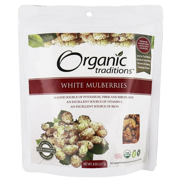 Organic Traditions - White Mulberries - 8 oz.
