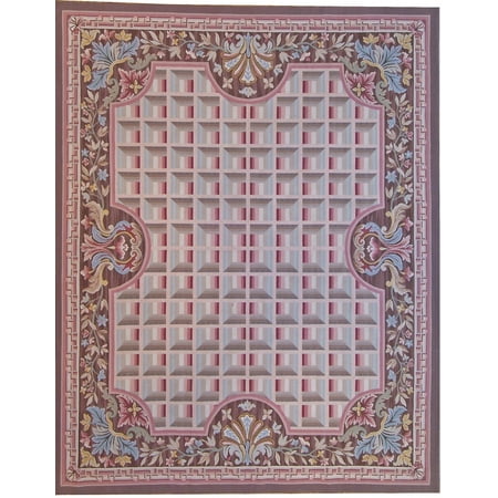 Aubusson Area - Pasargad Aubusson Hand-Woven New Zealand Wool Area Rug