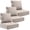 Beige, variant on Jentlehouse Outdoor Seat Cushions 24"x24"x6" Deep Patio Chair Cushion Set - Water Resistant & Fade Resistant for Wicker Sofa, Couch - Jentlehouse Beige (3 Pack)