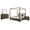 Dark Cocoa - 4-Piece, variant on Gran Park 4-piece Queen Bedroom Set Dark Cocoa