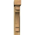 thumbnail image 2 of Ekena Millwork 6"W x 28"D x 32"H Merced Block Rough Sawn Bracket w/ Offset Brace, Western Red Cedar, 2 of 25