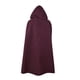 thumbnail image 3 of Chal Wraps Para Mujer Otoño Invierno Poncho Frente Abierto Capa Cárdigan de Moda Nuevo Color Sólido de Longitud Media Con Capucha Odeerbi ODB187601, 3 of 5