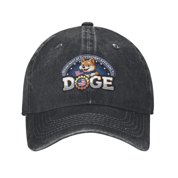 Doge Logo Cowboy Hat Baseball Hat Trucker Hat For Men Women Retro Denim Hats Baseball Cap Dad Hat
