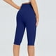 thumbnail image 4 of Leggings hasta la rodilla para mujer Capris de ejercicio de yoga de talle alto para verano informal con bolsillos Pompotops  ulkah943770, 4 of 9