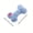 Blue Heart Bones, variant on Cute Heart-Shaped Bone Plush Squeaky Dog Toy with BB Sound, Chew-Resistant for Teething, Interactive Play, Random Color, Pet Supplies