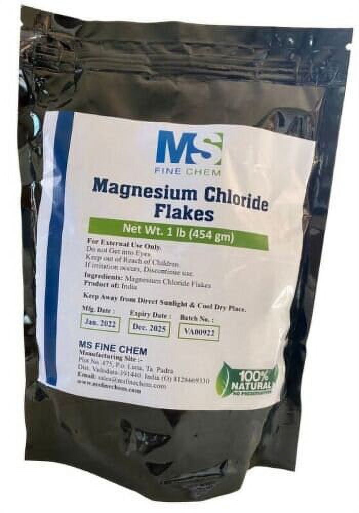 Magnesium Chloride Flakes Bath Salt 1LB