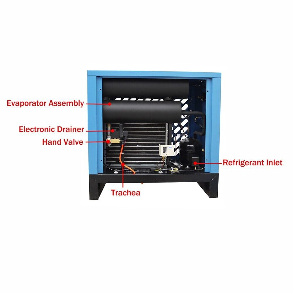 20C Refrigerating Dryer Air Compressor Refrigerated Freeze Dryer 2.5m³/min 220V