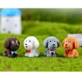 thumbnail image 3 of LOVIVER 4pcs Teddy Dog Micro Landscape Ornament Terrarium Miniature Dollhouse Decor, 3 of 8