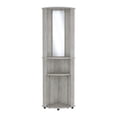 thumbnail image 3 of 75" Tall Corner Cabinet w/Glass Doors, Modern Coffee Bar Cabinet w/Glass Holder and Mirror, 3 of 5