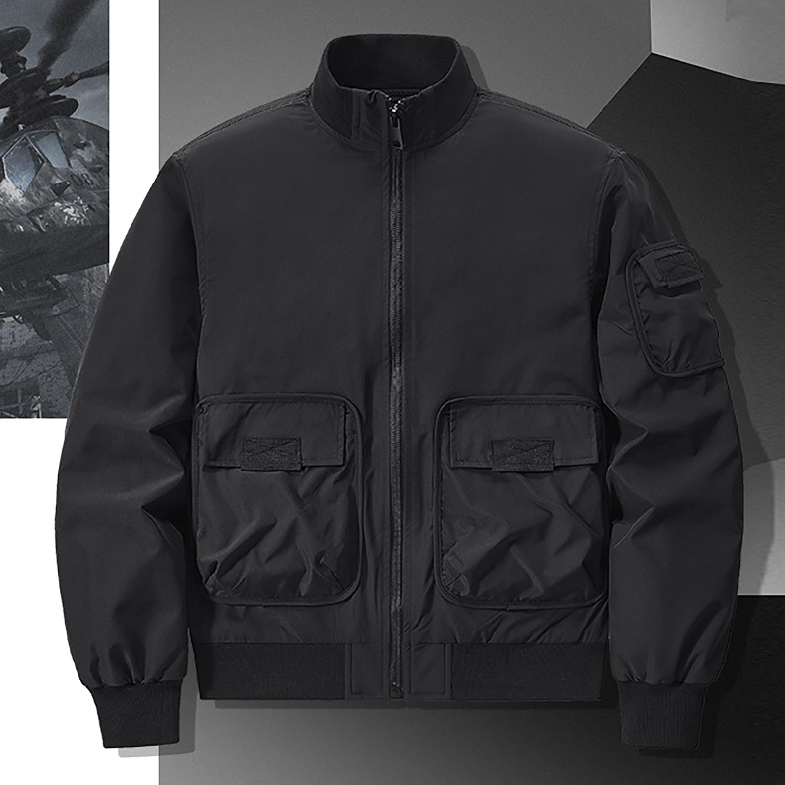 CALUX BOMBER JAKET グレー DURVANE Baseball Varsity Bomber Premium Quality in Grey and